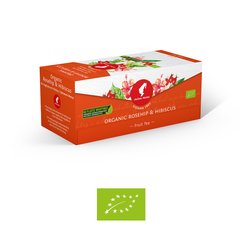 Чай Julius Meinl органический Шиповник гибискус 25 пакетиков