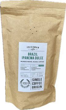 Кава мелена Friedman BRASIL IPANEMA DULCE 250 г