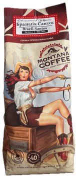 Кава в зернах Montana Coffee БРАЗИЛІЯ САНТОС 500 г