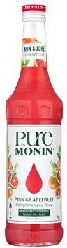 Сироп PURE by MONIN Рожевий грейпфрут без цукру 700 мл 6 шт PINK GRAPEFRUIT