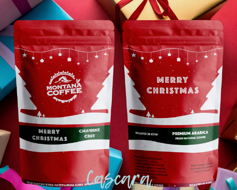 Новорічний набір ароматизованої зернової кави Montana Coffee 450 г