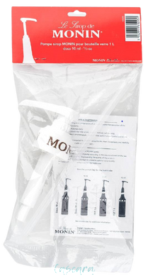 Помпа-дозатор для сиропа Monin под бутылку 1 л стекло