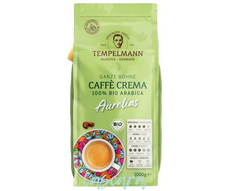 Кофе в зернах Tempelmann Aurelias Caffe Crema 1 кг