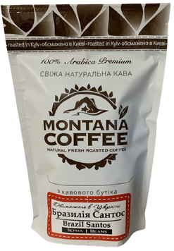 Кофе в зернах Montana Coffee БРАЗИЛИЯ САНТОС 150 г