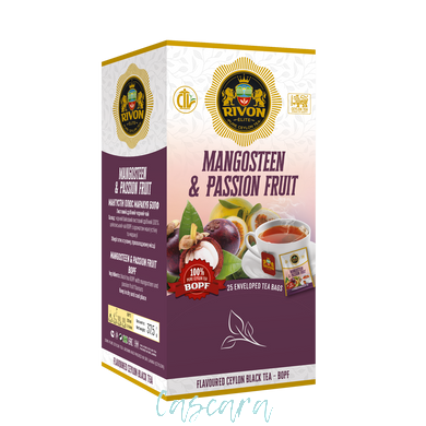 Чорний чай Rivon Mangosteen & Passion fruit BOPF 25 конвертів