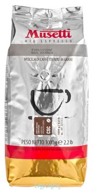 Кава в зернах Caffe Musetti Evoluzione Arabica 100% 1 кг