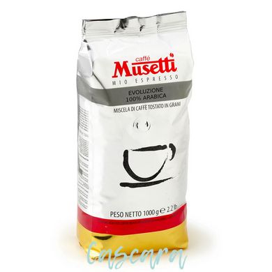 Кофе в зернах Caffe Musetti Evoluzione Arabica 100% 1 кг