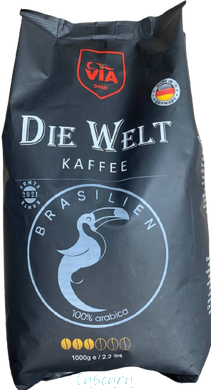 Кофе в зернах Via Kaffee Die Welt Kaffee Brasilien 1 кг