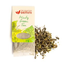 Зелений чай Gemini Сенча м’ятна 15 шт