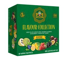 Зелений чай Rivon Flavour Collection GTFF 60 пакетиків