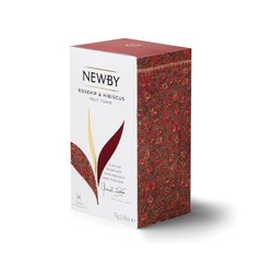 Фруктовый чай Newby Шиповник и Гибискус 25 пакетиков