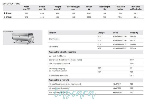 Victoria Arduino Black Eagle VA388 Volumetric 3GR Кофемашина