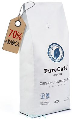 Кава в зернах PureCafe Crema 1 кг